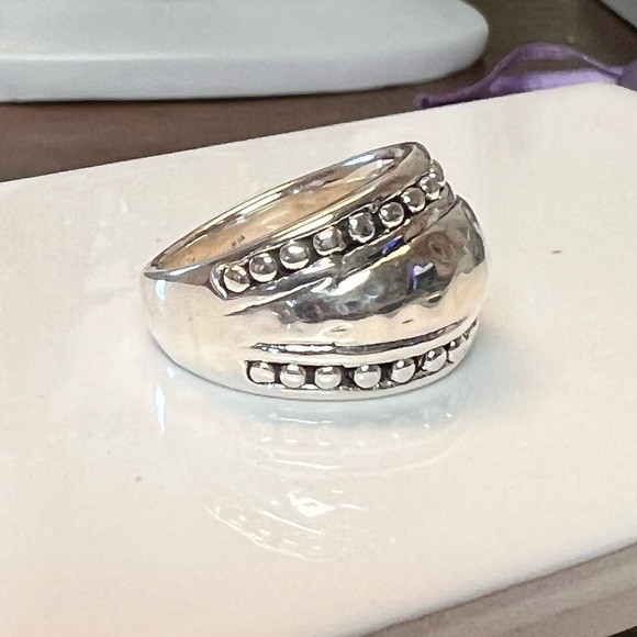 925 Sterling Silver stamp. Ring. Size 7-9 - Picture 5 of 5